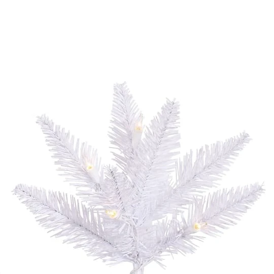 3ft. Pre-Lit White Fir Artificial Christmas Tree, Warm White LED Lights 3 3ft. Pre-Lit White Fir Artificial Christmas Tree, Warm White LED Lights - Image 3