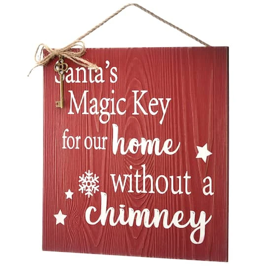 10" Santa’s Key Door Sign 1 10" Santa’s Key Door Sign