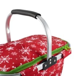 DII® Snowflake Market Tote -Northlight Decor Store D539847S 3