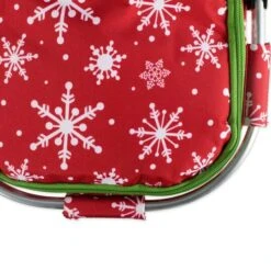 DII® Snowflake Market Tote -Northlight Decor Store D539847S 4