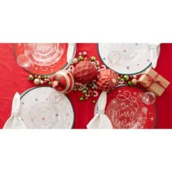 DII® Be Merry & Bright Embellished Placemats, 6ct. -Northlight Decor Store D540022S 6