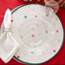 DII® Be Merry & Bright Embellished Placemats, 6ct. -Northlight Decor Store D540022S 7