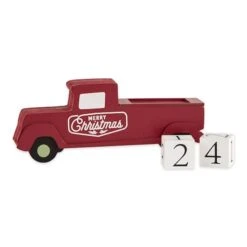 DII® Christmas Tree Truck Tabletop Block Calendar 11 DII® Christmas Tree Truck Tabletop Block Calendar -Northlight Decor Store D540036S 2