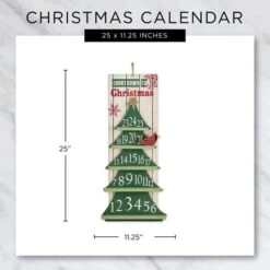 DII® Countdown To Christmas Tree Advent Calendar 13 DII® Countdown To Christmas Tree Advent Calendar -Northlight Decor Store D540037S 4
