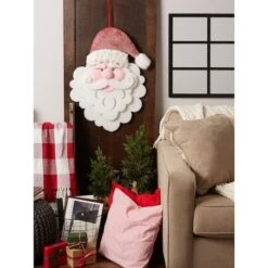DII® Hanging Foam Santa With Red Hat -Northlight Decor Store D540050S 4