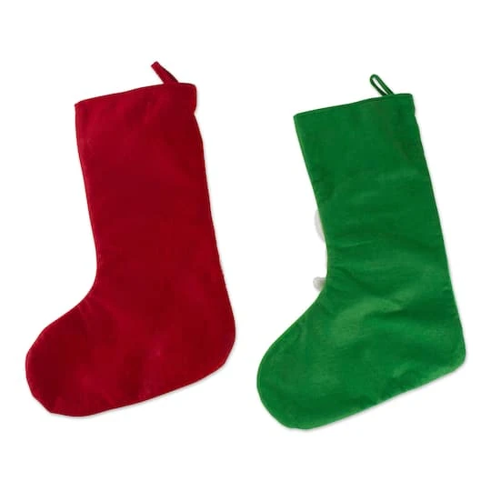 DII® Santa & Snowman Stocking Set 5 DII® Santa & Snowman Stocking Set - Image 5