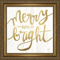 Timeless Frames® Gold Merry & Bright Framed Wall Décor