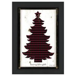 Timeless Frames® Merry & Bright Plaid Christmas Tree Framed Wall Décor