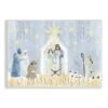 Stupell Industries Nativity Barn Stable Christmas Holiday Wall Plaque