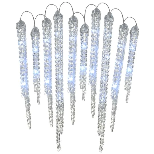 Crystal Icicles With LED Lights Decoration 2 Crystal Icicles With LED Lights Decoration - Image 2