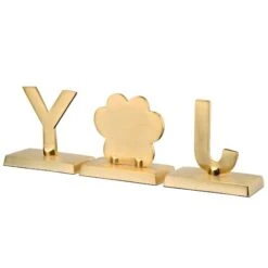 5" Silver Sparkle JOY Stocking Holders, 3ct. -Northlight Decor Store D619830S 17