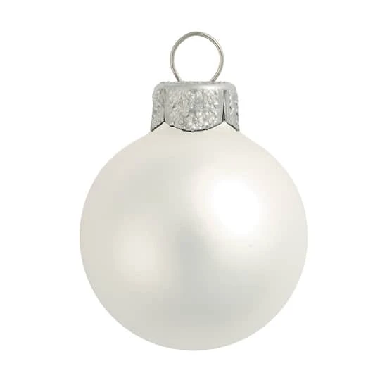 Whitehurst 4ct. 5" Matte Glass Ball Ornaments Silver Matte 1 Whitehurst 4ct. 5" Matte Glass Ball Ornaments Silver Matte