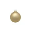 Whitehurst 40ct. 1.25" Matte Glass Ball Ornaments Gold Matte