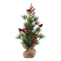 20" Unlit Cardinal Artificial Tabletop Christmas Tree