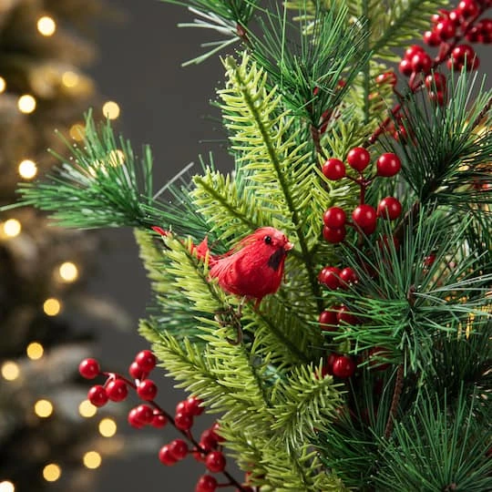 20" Unlit Cardinal Artificial Tabletop Christmas Tree 4 20" Unlit Cardinal Artificial Tabletop Christmas Tree - Image 4