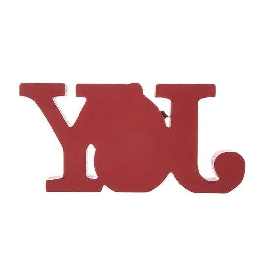 Glitzhome® 11.75'' JOY Wooden Christmas Plaid Table Décor 7 Glitzhome® 11.75'' JOY Wooden Christmas Plaid Table Décor - Image 7