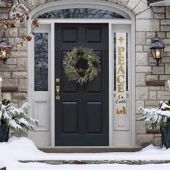 Glitzhome® 60'' PEACE Nativity Wooden Porch Sign 14 Glitzhome® 60'' PEACE Nativity Wooden Porch Sign -Northlight Decor Store D652319S 5