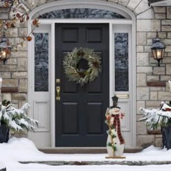 Glitzhome® 36'' Lighted Wooden Snowman Porch Décor -Northlight Decor Store D652321S 4