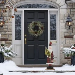 Glitzhome® 36'' Lighted Wooden Santa Porch Décor -Northlight Decor Store D652322S 4