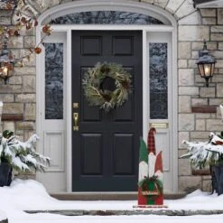 Glitzhome® 34.75'' Wooden Gnome Family Porch Décor -Northlight Decor Store D652323S 3