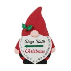 Glitzhome® 15'' Lighted Wooden Christmas Gnome Countdown Calendar 13 Glitzhome® 15'' Lighted Wooden Christmas Gnome Countdown Calendar -Northlight Decor Store D652350S 5