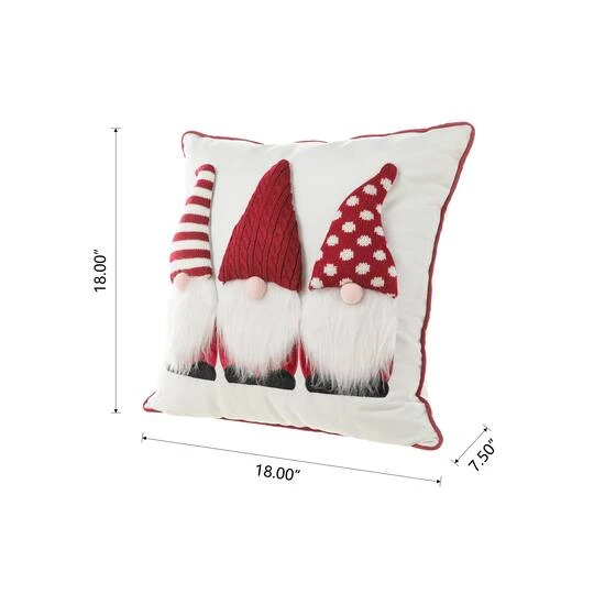 Glitzhome® 3D Heavy Knitted Gnome Pillow 8 Glitzhome® 3D Heavy Knitted Gnome Pillow - Image 8