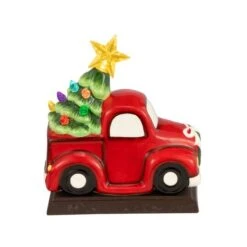 Red Truck Illuminated Stocking Hanger -Northlight Decor Store D657833S 4