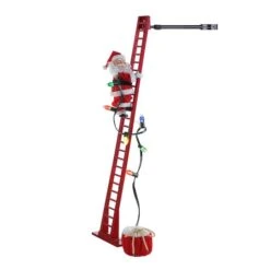 43" Super Climbing Santa With Ladder -Northlight Decor Store D657872S 2