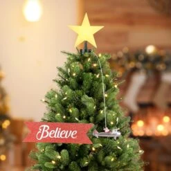 Santa's Biplane Animated Tree Topper With Banner 8 Santa's Biplane Animated Tree Topper With Banner -Northlight Decor Store D657883S 3
