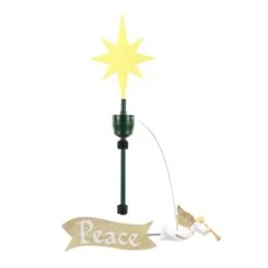 Angel With Banner Animated Tree Topper