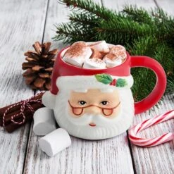 16oz. Santa Mug -Northlight Decor Store D657890S 2