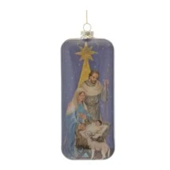 Melrose 6ct. 8" Nativity Glass Ornament 5 Melrose 6ct. 8" Nativity Glass Ornament -Northlight Decor Store D660742S 2