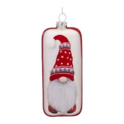 Melrose 12ct. 6" Gnome Glass Ornaments -Northlight Decor Store D660802S 2
