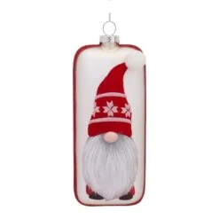 Melrose 12ct. 6" Gnome Glass Ornaments -Northlight Decor Store D660802S 3