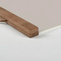 Cream Tis The Season Hanging Canvas In Teak Frame -Northlight Decor Store D662561S 2