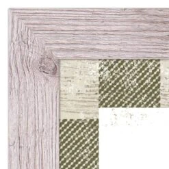 Green Buffalo Check Holiday Phrases Print In Western White Frame 7 Green Buffalo Check Holiday Phrases Print In Western White Frame -Northlight Decor Store D662569S 3