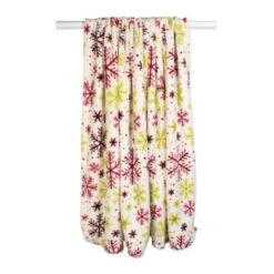 DII® Holiday 2-Pack Snowflake Plush Fleece Blanket 9 DII® Holiday 2-Pack Snowflake Plush Fleece Blanket -Northlight Decor Store D662962S 3