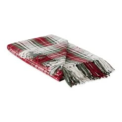 DII® Christmas Plaid Recycled Cotton Throw