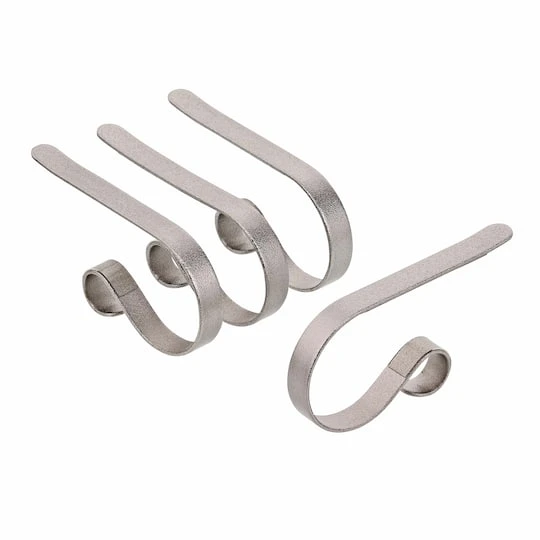 Original MantleClip® Glimmer Silver Stocking Holders, 4ct. 1 Original MantleClip® Glimmer Silver Stocking Holders, 4ct.