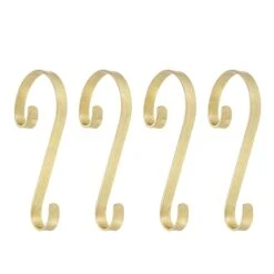 Haute Decor Stocking Scrolls® Glimmer Gold Stocking Holders, 4ct.