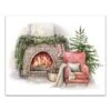 Cozy Fireplace Canvas Wall Art