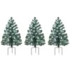 3ct. Pre-Lit Alexa Enabled Pathway Artificial Christmas Tree Set