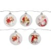 Northlight Glass Norman Rockwell Christmas Disc Lights Set, 5ct.