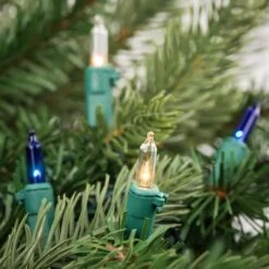 Northlight 100ct. Mini Christmas String Lights With Green Wire Blue/Clear -Northlight Decor Store D676192S 12
