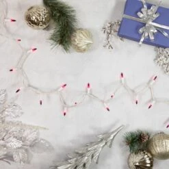 Northlight 50ct. Mini Christmas String Lights With White Wire Purple -Northlight Decor Store D676209S 12