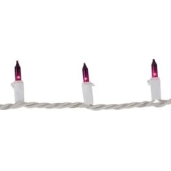 Northlight 50ct. Mini Christmas String Lights With White Wire Purple -Northlight Decor Store D676209S 14
