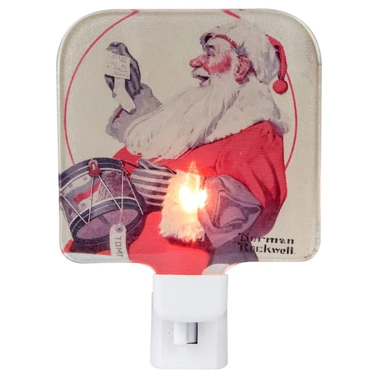 Northlight 6" Norman Rockwell 'A Drum For Tommy' Glass Christmas Night Light 1 Northlight 6" Norman Rockwell 'A Drum For Tommy' Glass Christmas Night Light