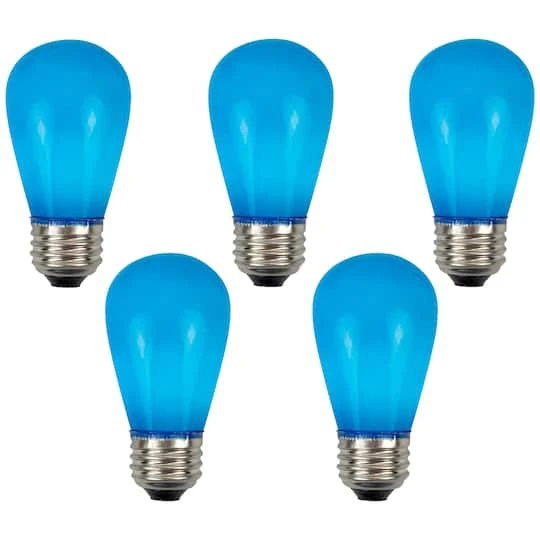 Northlight Opaque LED S14 Replacement Bulbs, 25ct. Blue 8 Northlight Opaque LED S14 Replacement Bulbs, 25ct. Blue - Image 8