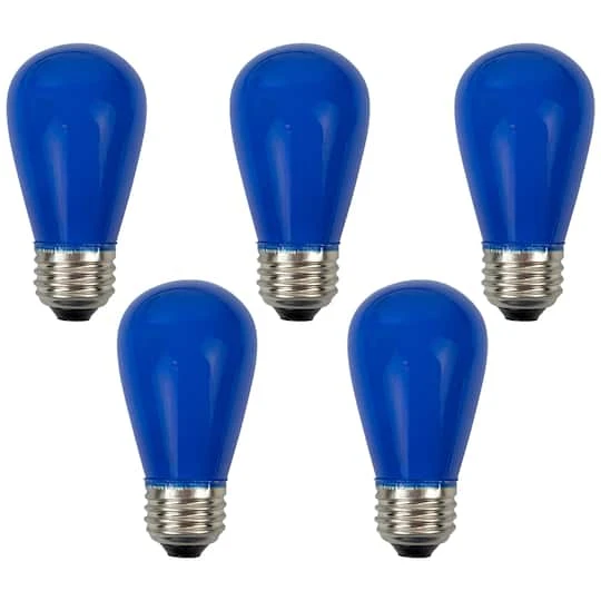 Northlight Opaque LED S14 Replacement Bulbs, 25ct. Blue 9 Northlight Opaque LED S14 Replacement Bulbs, 25ct. Blue - Image 9