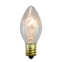 Northlight Incandescent C7 Replacement Bulbs, 25ct. Clear -Northlight Decor Store D676236S 1 1